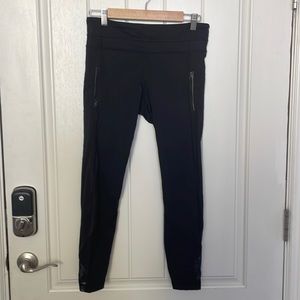 Lululemon Inspire II 7/8 Mesh Leggings with Zipper Pockets
